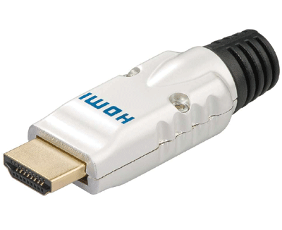 HDMI-pistoke uros kullattu (CHP001)