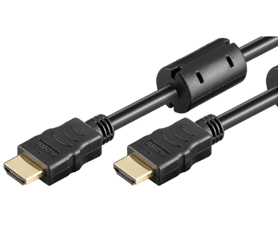 HDMI-liitäntäkaapeli 4K Ultra-HD Ethernet/3D musta 1m