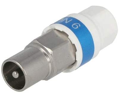 IEC-antennipistoke pikaliitännällä suora 75ohm uros (99909686)