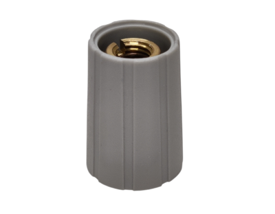 Laitenuppi, nylon 4mm/15mm harmaa