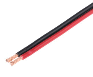 Kaiutinkaapeli 2x1,0mm² punainen/musta CU