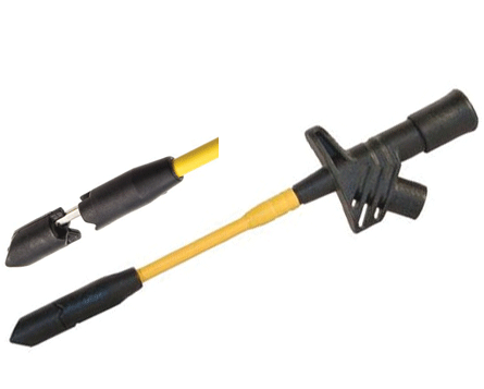 Tartuntamittapää 4mm turvabanaaniliittimelle musta (972307-100) Tartuntamittapää 4mm turvabanaaniliittimelle musta (972307-100)