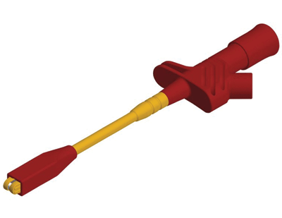 Tartuntamittapää 4mm turvabanaaniliittimelle Cat III 1000V punainen (972308-101) Tartuntamittapää 4mm turvabanaaniliittimelle Cat III 1000V punainen (972308-101)