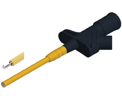 Tartuntamittapää 4mm turvabanaaniliittimelle Cat III 1000V musta (972309-100) Tartuntamittapää 4mm turvabanaaniliittimelle Cat III 1000V musta (972309-100)