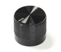 Laitenuppi musta alumiini 6mm/20mm Laitenuppi musta alumiini 6mm/20mm