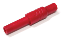 Turvabanaanijatkopistoke 4mm, punainen