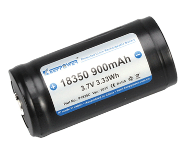 Li-Ion-akku 3,7V 900mAh (18350)