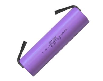 Li-Ion-akku juotoskorvakkeilla 3,7V 2000mAh