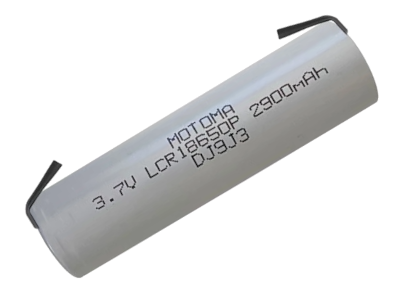 Li-Ion-akku juotoskorvakkeilla 3,7V 2900mAh