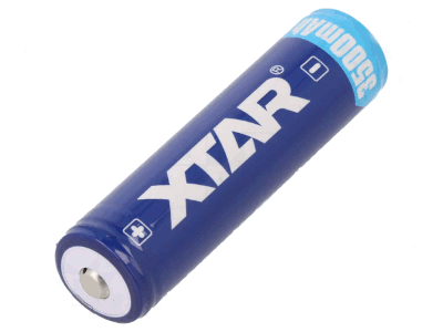 Li-Ion-akku 3,7V 3500mAh (XTAR-18650GA-3500)