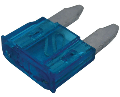 Mini-laattasulake (mini-ATO) 15A 32Vdc sininen