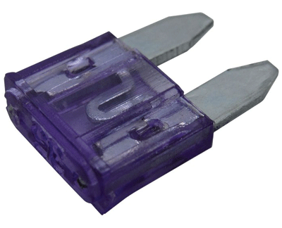 Mini-laattasulake (mini-ATO) 35A 32Vdc tummanvioletti