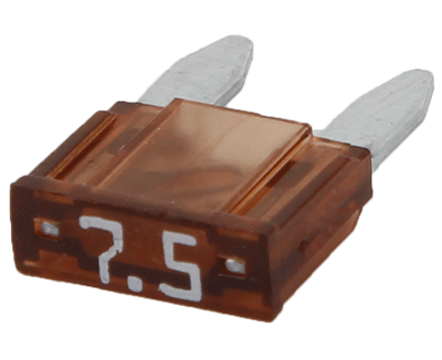 Mini-laattasulake (mini-ATO) 7,5A 32Vdc ruskea