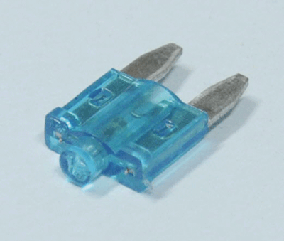 Mini-laattasulake (mini-ATO) merkkivalolla 15A 12Vdc sininen ( ZH269.ASP-015) *