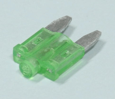 Mini-laattasulake (mini-ATO) merkkivalolla 30A 12Vdc vihreä ( ZH269.ASP-030) *