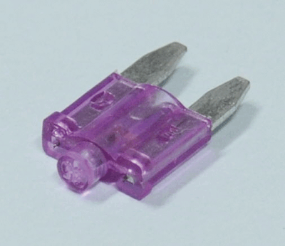 Mini-laattasulake (mini-ATO) merkkivalolla 35A 12Vdc violetti ( ZH269.ASP-035) *