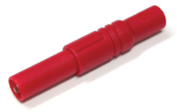 Turvabanaanipistoke 4mm, punainen