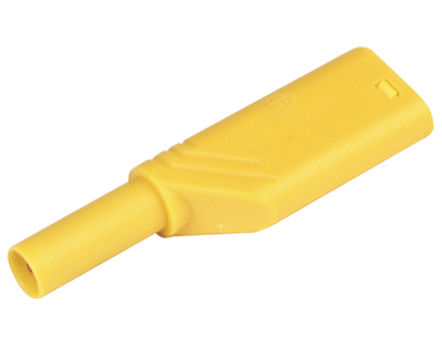 Turvabanaanipistoke 4mm keltainen