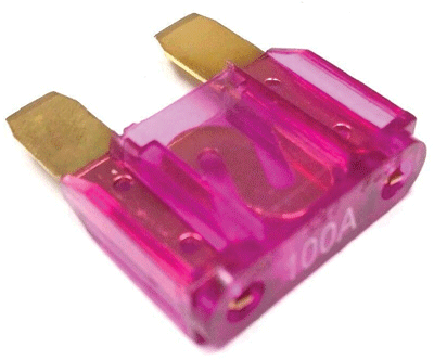 Maxi-laattasulake kullattu 100A 32Vdc violetti (ZH272.G-10) *