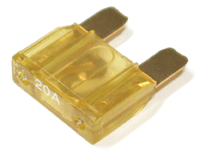 Maxi-laattasulake kullattu 20A 32Vdc keltainen (ZH272.G-2) *