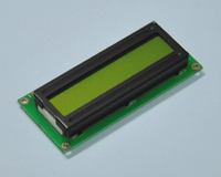 LCD-näyttö ASCII 1x16 merkkiä taustavalolla vihreä