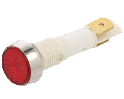 LED-merkkilamppu 12Vac/dc punainen 10mm (IND10P-12R-C)