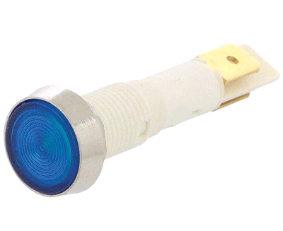 LED-merkkilamppu 12Vac/dc sininen 10mm (IND10P-12B-C)