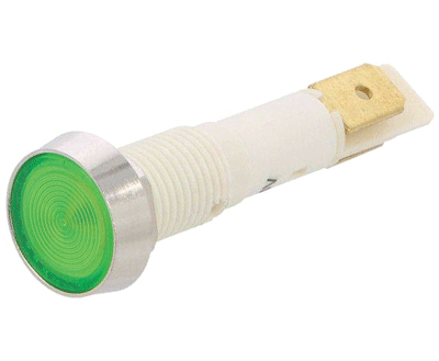 LED-merkkilamppu 12Vac/dc vihreä 10mm (IND10P-12G-C)