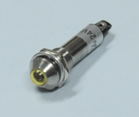 LED-merkkilamppu 12Vdc keltainen 8mm