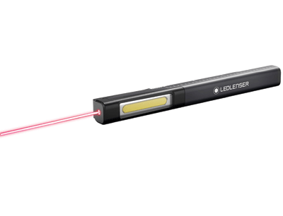 LedLenser-työvalaisin laserosoittimella ladattava 75lm/150lm (502083)