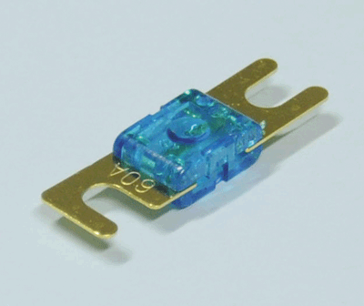 Mini-ANL-sulake kullattu 60A 32Vdc sininen (ZH274-S-G-60) *