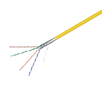 LAN-kaapeli Cat5e (patch) F/UTP keltainen 100m/rulla