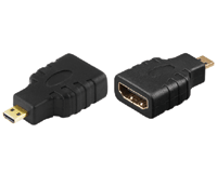 Liitinadapteri micro-HDMI-uros/HDMI-naaras