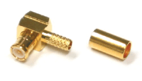 MCX-pistoke uros/kulma puristettava RG-174U MCX-pistoke uros/kulma puristettava RG-174U