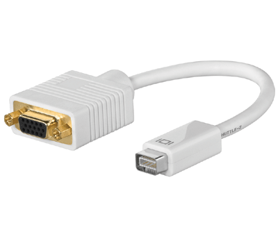 Mini-DVI/VGA-adapteri valkoinen 0,1m *