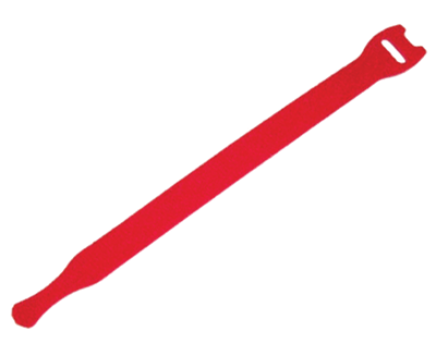 Tekstiilipanta "Velcro" 12,5x200mm punainen 10kpl/pkk