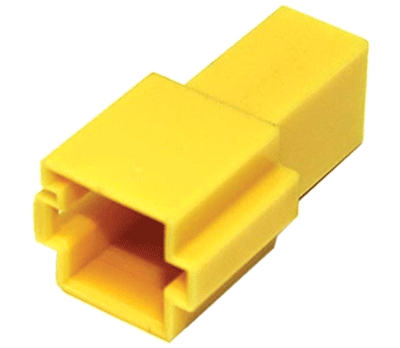 Mini-ISO-liitinrunko 6-nap. uros keltainen (331450)