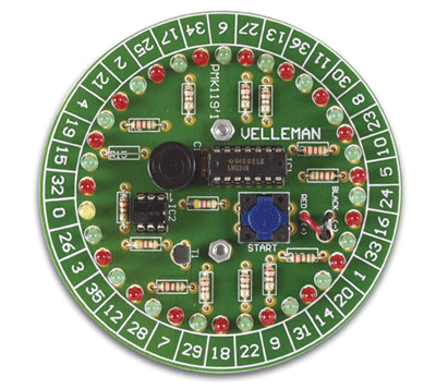 Rakennussarja elektroninen ruletti