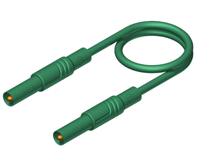 4mm turvabanaanimittajohto PVC 100cm vihreä