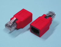 Cat5e-ristikytkentäadapteri RJ45