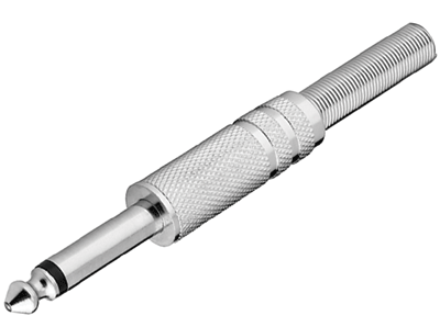 Monoplugi 6,3mm metalli