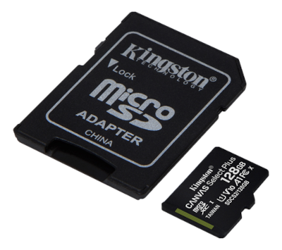 Muistikortti micro-SDHC 128Gb (class 10) + SD-adapteri