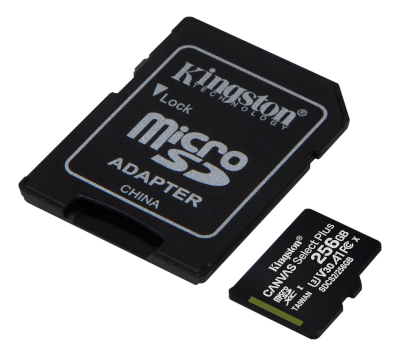 Muistikortti micro-SDHC 256Gb (class 10) + SD-adapteri