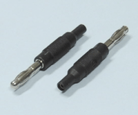 Adapteri 2mm banaanihylsy/4mm banaanipistoke musta