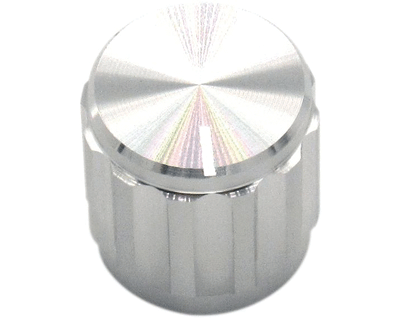 Laitenuppi alumiini 6,35mm/15x15mm hopea Laitenuppi alumiini 6,35mm/15x15mm hopea