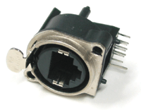 Cat5e-runkoliitin piirilevylle RJ45 harmaa *