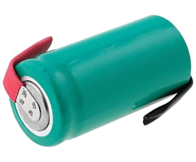 NiMh-akku juotoskorvakkeilla 2/3AA 1,2V 650mAh