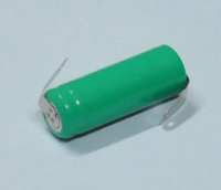 NiMh-akku juotoskorvakkeilla 1,2V 400mAh 2/3AAA