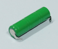 NiMh-akku juotoskorvakkeilla 3,6V 300mAh 14x50mm