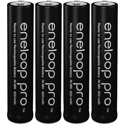 NiMh-akku 1,2V 930mAh AAA/R03 4kpl/pkk (Eneloop Pro BK-4HCDE-4BE)